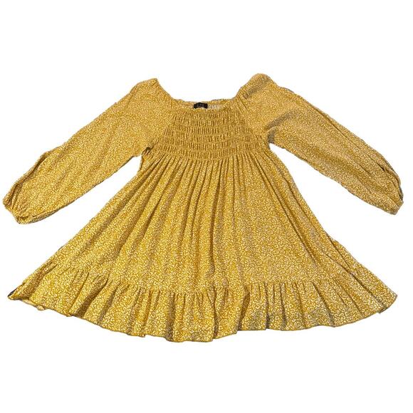 LTX Sportswear 2XL Smocked Corn Dress Ruffled Bottom Long Puff Sleeve Ruching - Picture 8 of 8